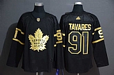 Maple Leafs 91 John Tavares Black Gold Adidas Jersey,baseball caps,new era cap wholesale,wholesale hats